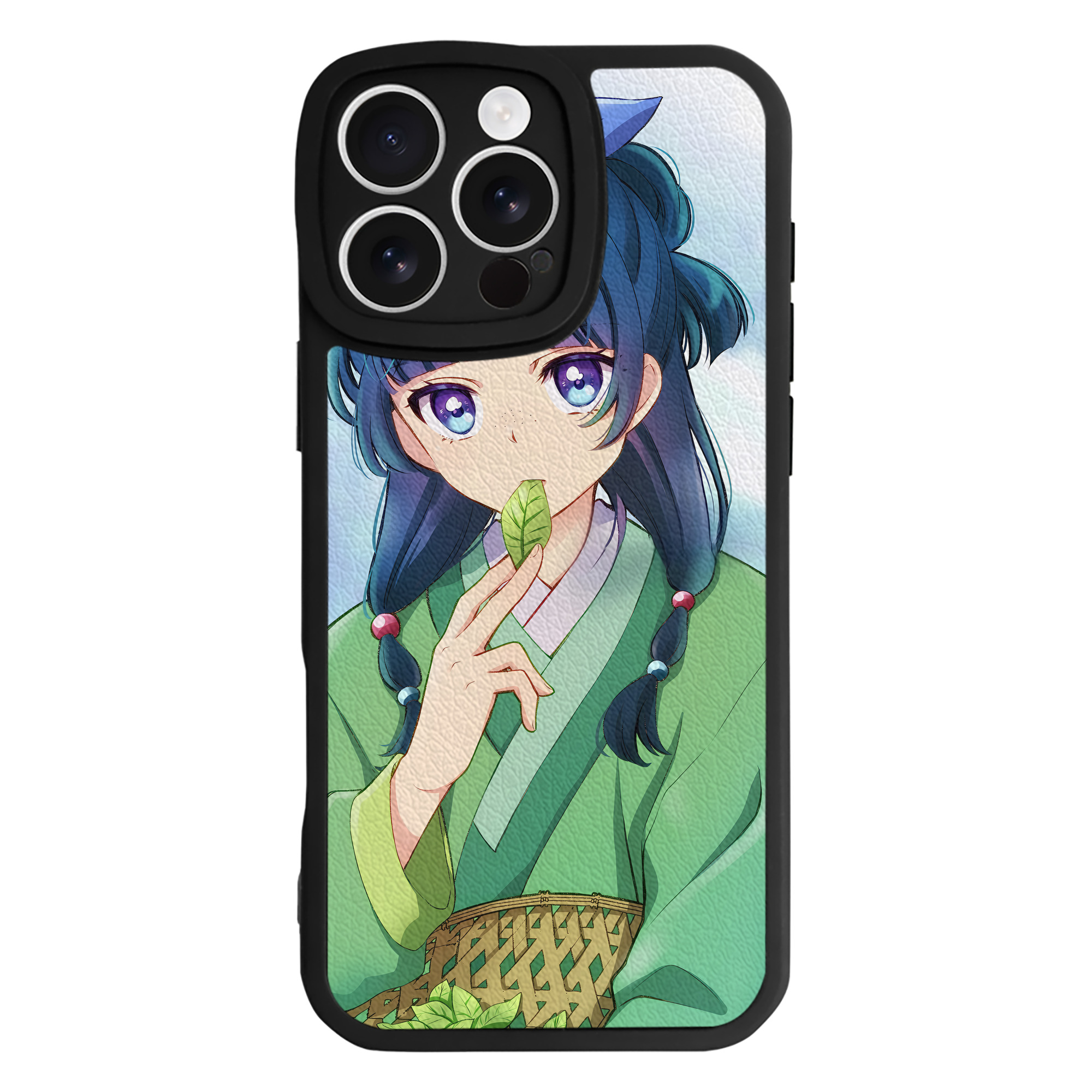 （画像用） 薬屋のひとりごと The Apothecary Diaries 【iPhone 16シリーズ対応】シリコンスマホケース（レザー調） 材質：シリコン